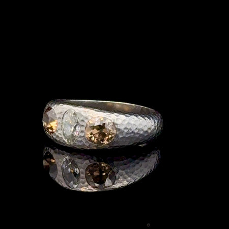 Antique Diamond 3 Stone Platinum Ring