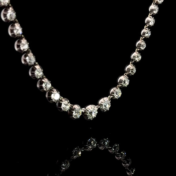 Antique Diamond Riviera Necklace