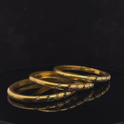 Suite Of Antique Gold Bangle Bracelets