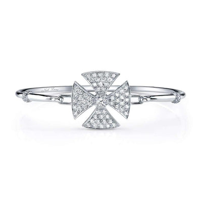 Neil Lane Couture Diamond Cross Bangle Bracelet