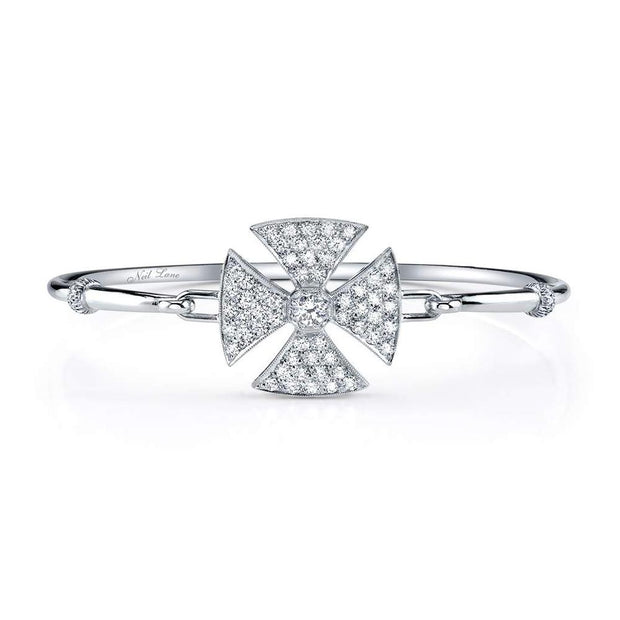 Neil Lane Couture Diamond Cross Bangle Bracelet