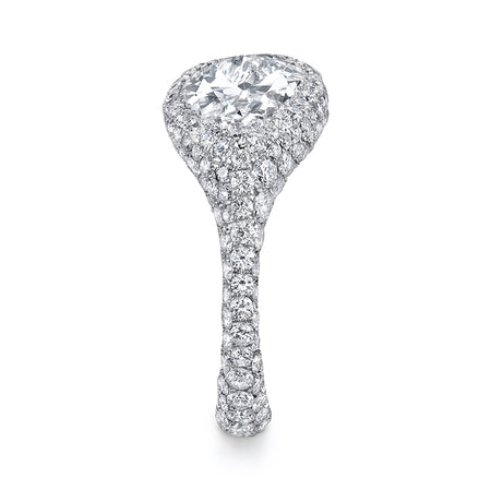 Neil Lane Couture Pear-Shaped Diamond, Platinum Ring