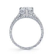 Neil Lane Couture Oval-Shaped Diamond, Platinum Ring
