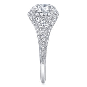 Neil Lane Couture Cushion Cut Diamond, Platinum Ring