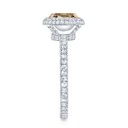 Neil Lane Couture Fancy Color Oval Brilliant-Cut Diamond, Platinum Ring