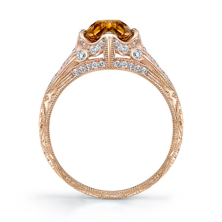 Neil Lane Couture Fancy Color Old Mine Brilliant-Cut Diamond, 18K Rose Gold Ring