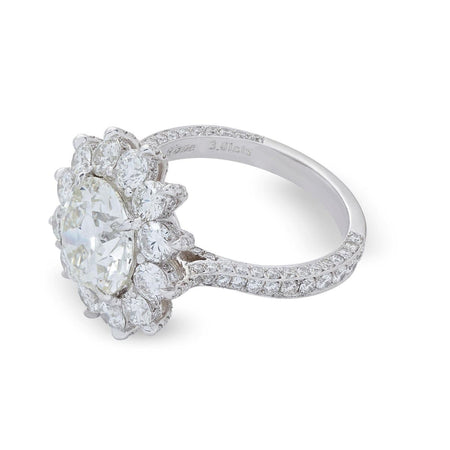 Neil Lane Couture Round-Cut Diamond, Platinum Engagement Ring