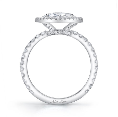 Neil Lane Couture Rose-Cut Diamond, Platinum Ring