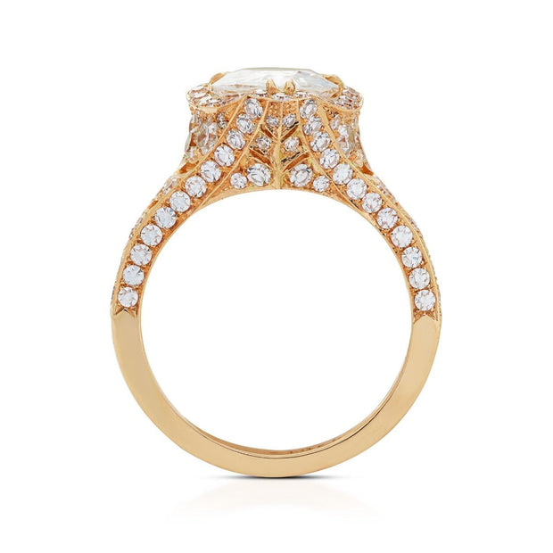 Neil Lane Couture Pear-Shaped Diamond, 18K Rose Gold Engagement Ring