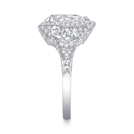 Neil Lane Couture Pear Brilliant-Cut Diamond, Platinum Ring