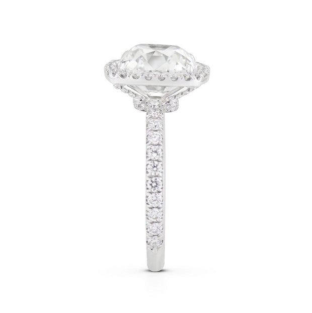 Neil Lane Couture Old Mine Brilliant Diamond And Platinum Engagement Ring