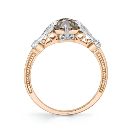 Neil Lane Couture Fancy Color Old Mine Brilliant-Cut Diamond, Platinum & 18K Rose Gold Ring