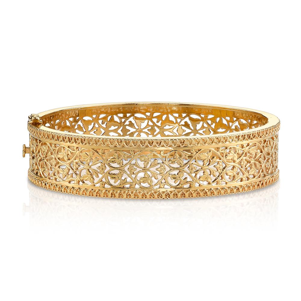 アクセサリー K18 gold bangle Antique 18k Gold Bangle Bracelet – Neil Lane Couture