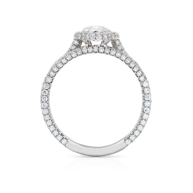 Neil Lane Design Moval-Shaped Diamond, Platinum Engagement Ring