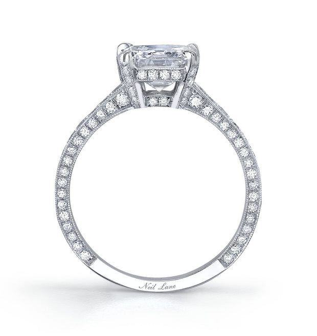 Vintage Art Deco Style Asscher Diamond, Engagement Ring