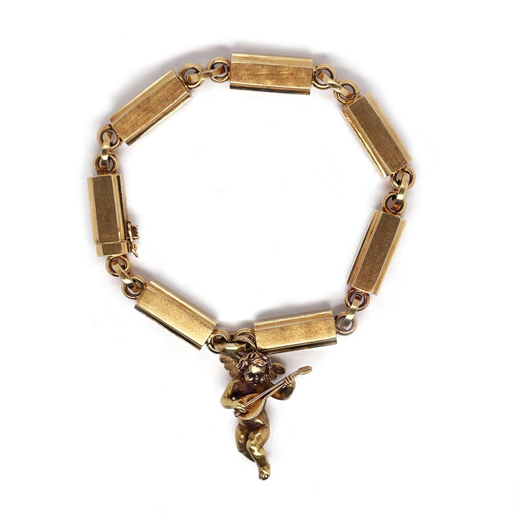 Gold Putti Charm Bracelet