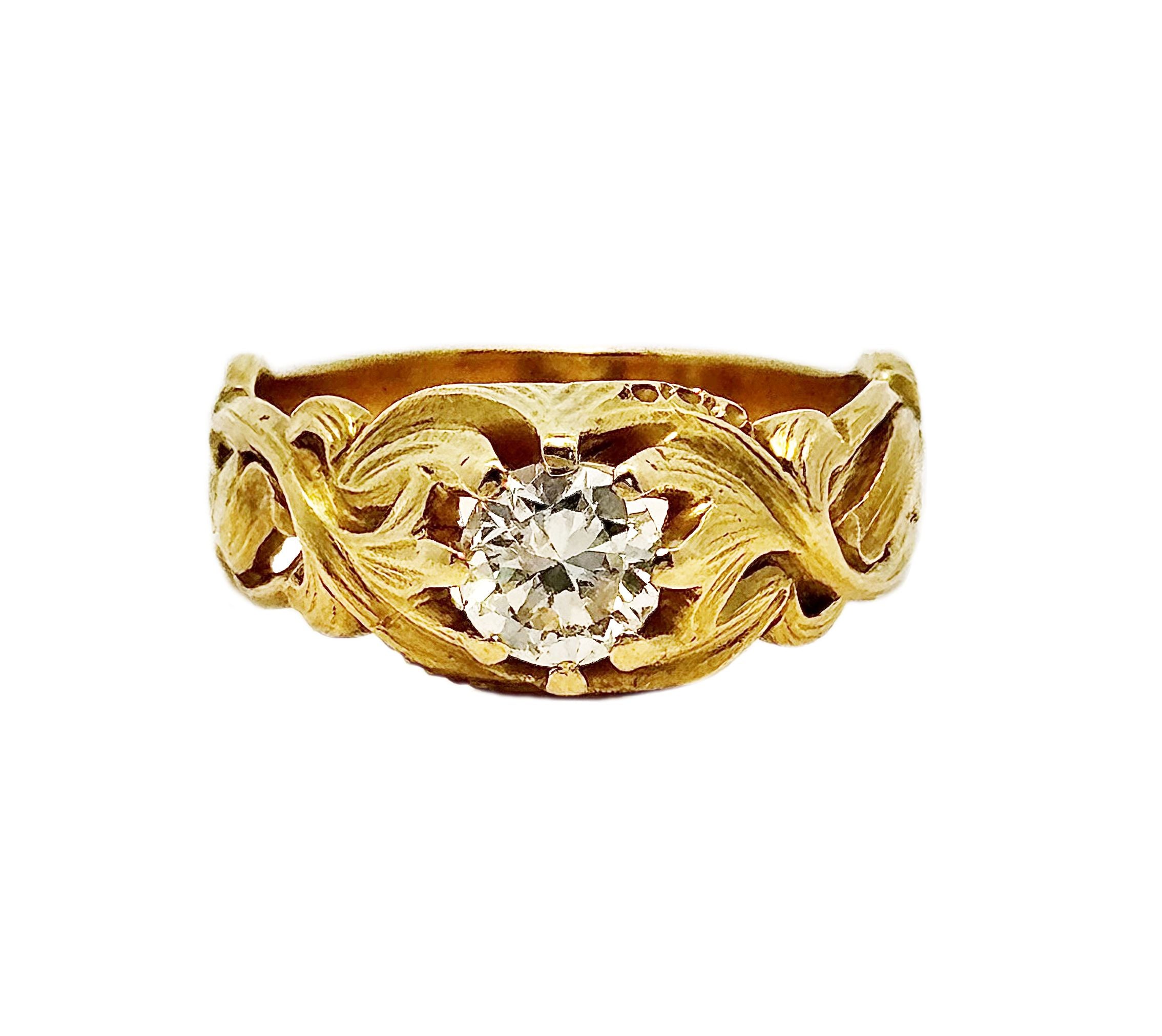 Art nouveau gold ring outlet
