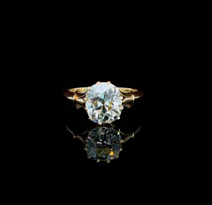 Antique Diamond Cushion Ring