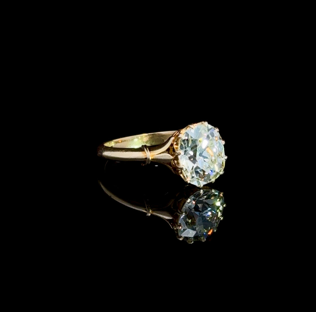 Antique Diamond Cushion Ring