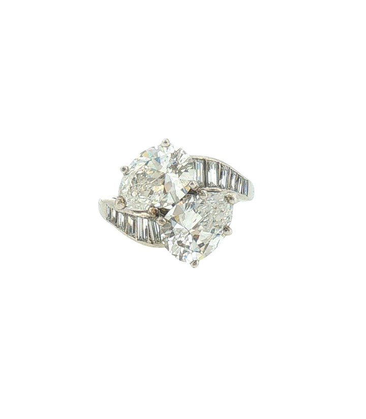 Mid-Century Cartier Diamond Platinum Ring