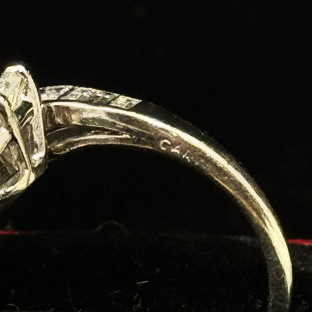 Mid-Century Cartier Diamond Platinum Ring
