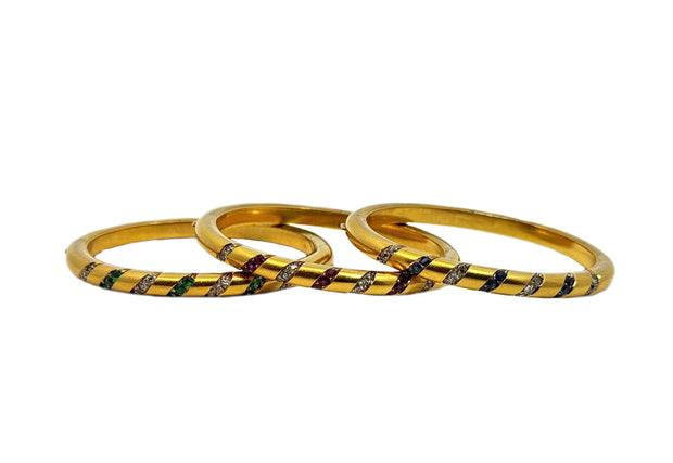 Suite Of Antique Gold Bangle Bracelets