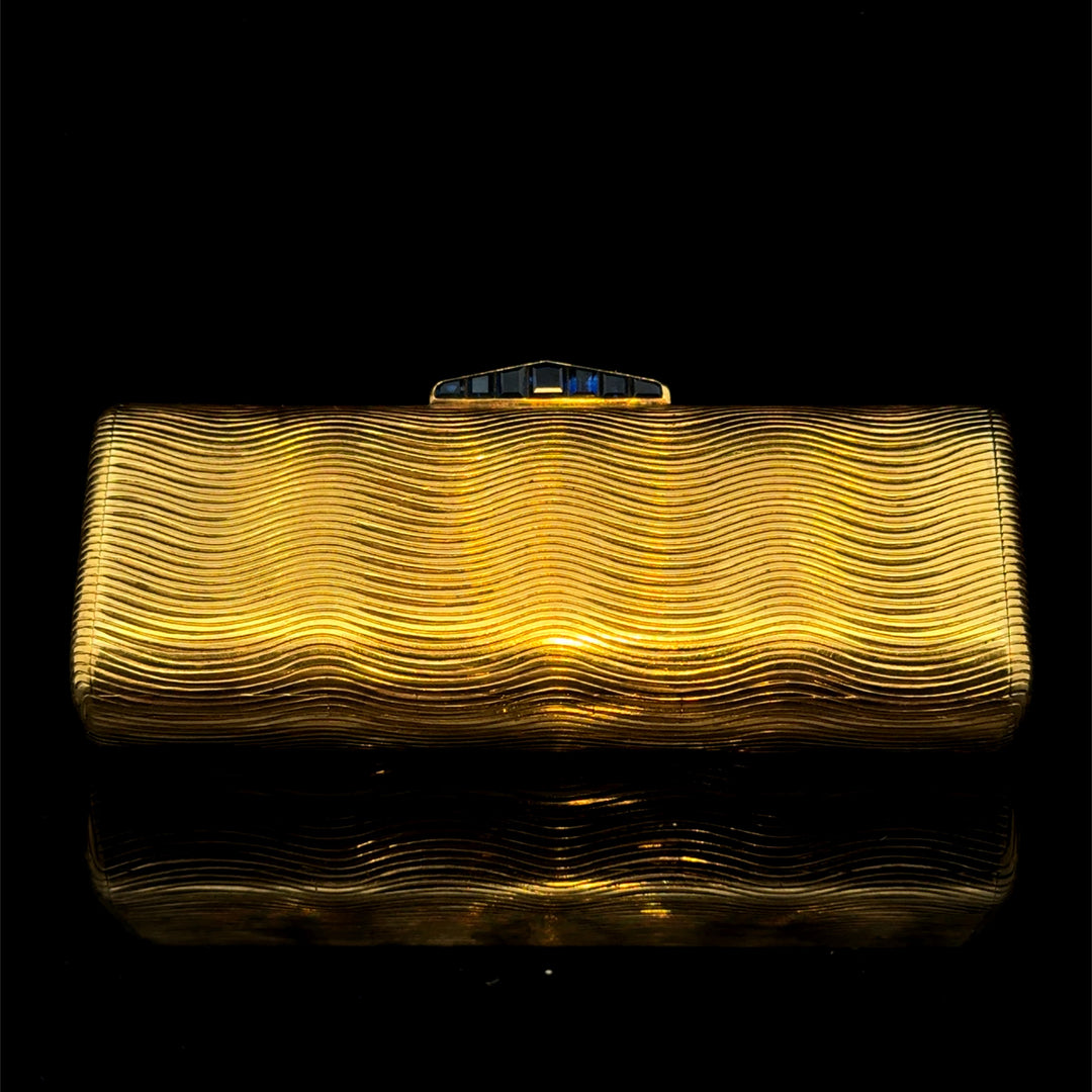 Vintage Hermes 18k Gold Vanity Case
