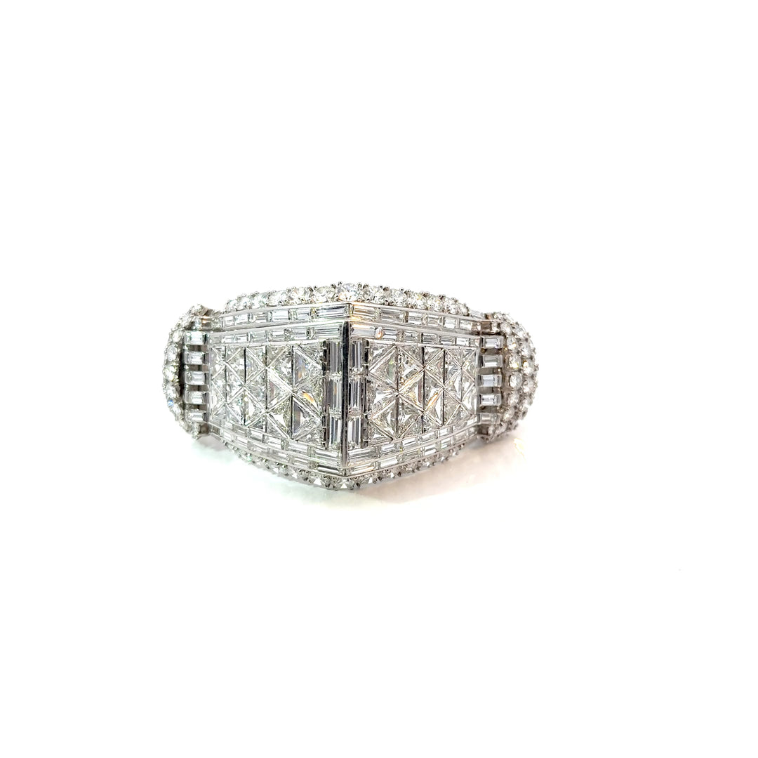 Mid Century French Platinum Bracelet