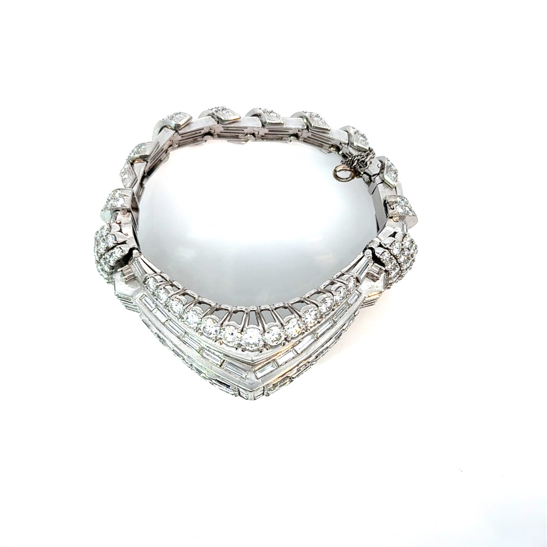 Mid Century French Platinum Bracelet
