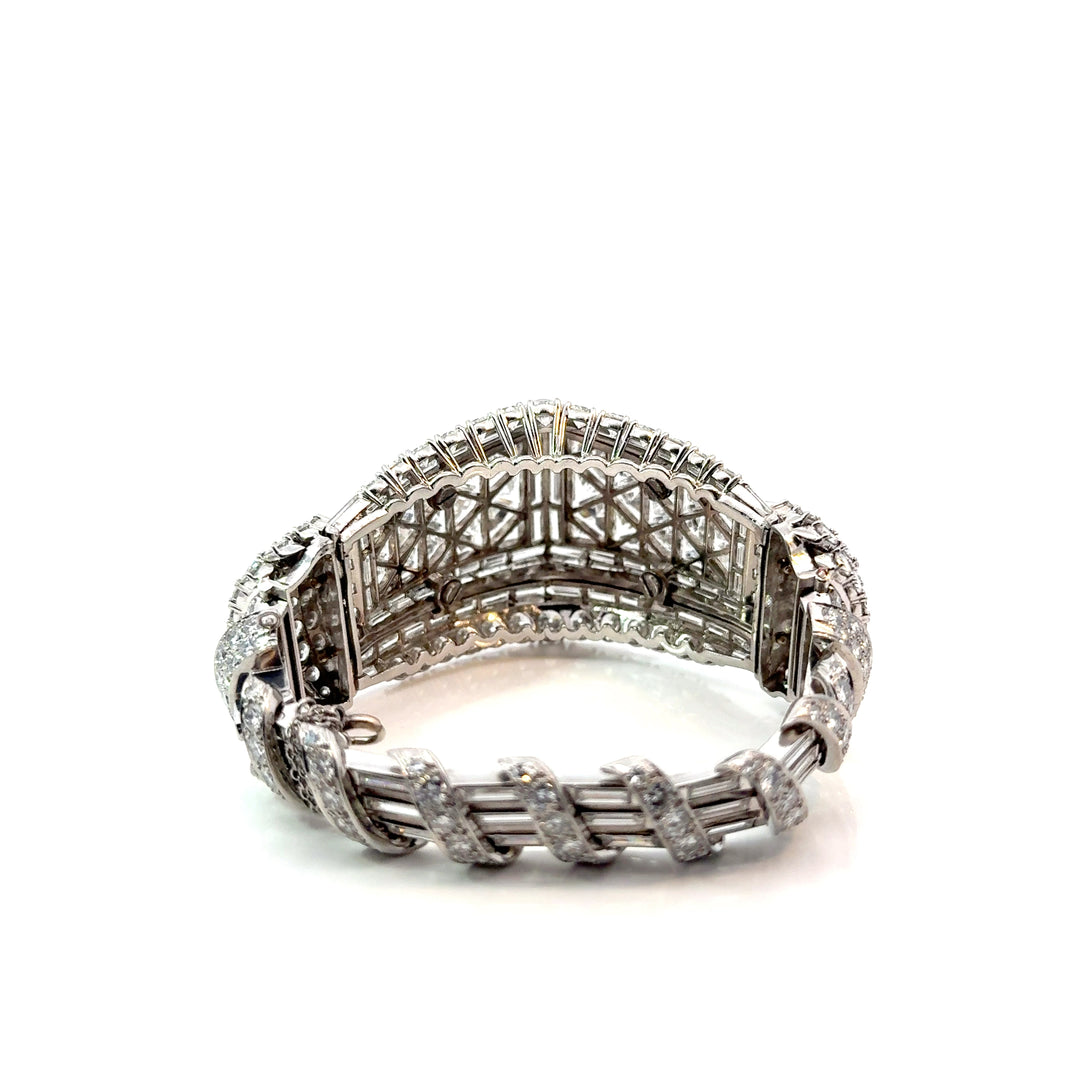 Mid Century French Platinum Bracelet