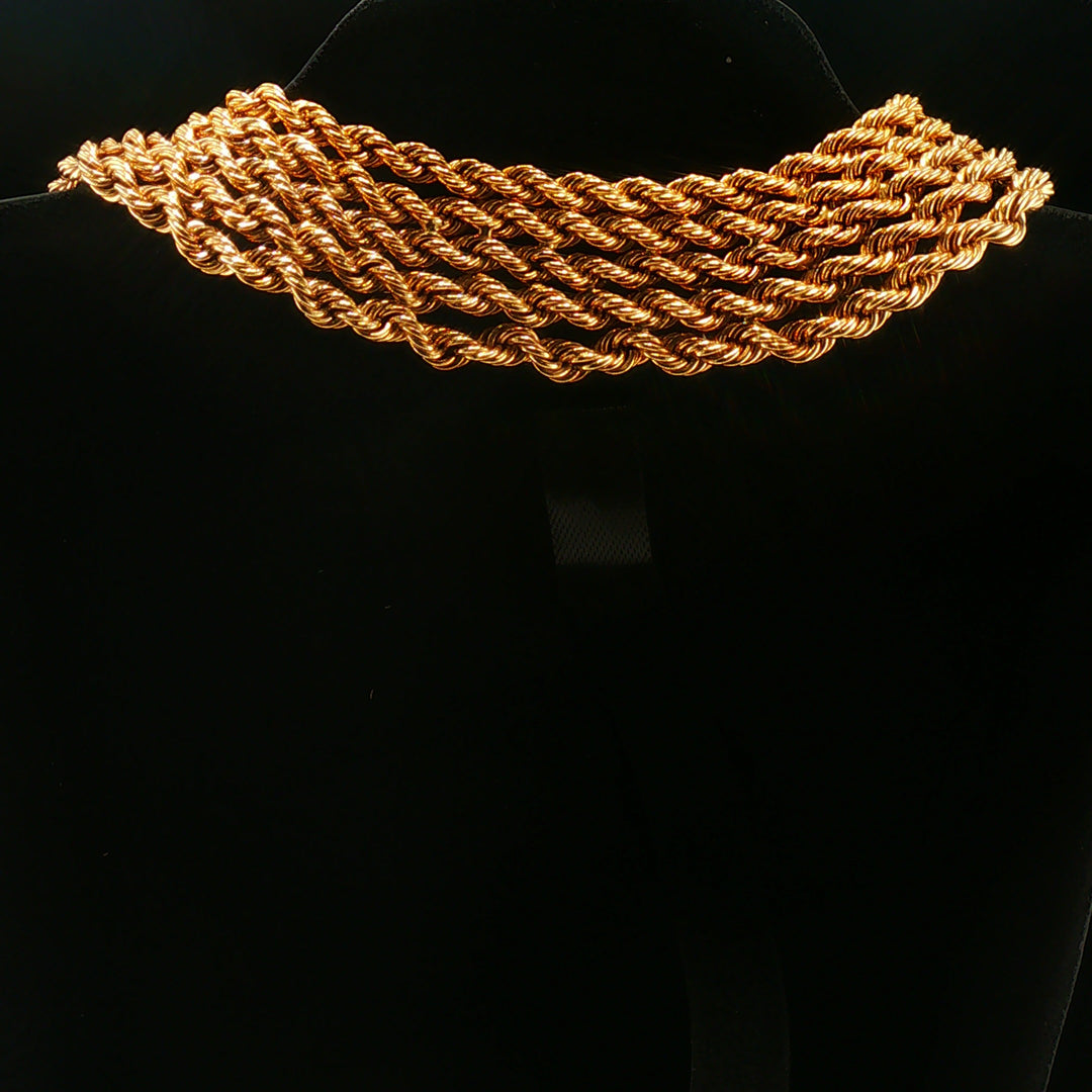Mid Century 18k Gold & Diamond Necklace