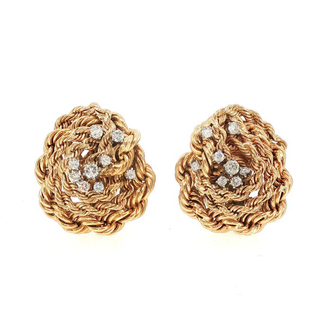 Mid Century Clip Earrings