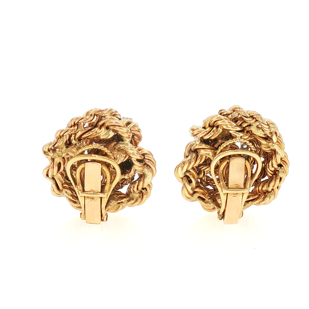 Mid Century Clip Earrings