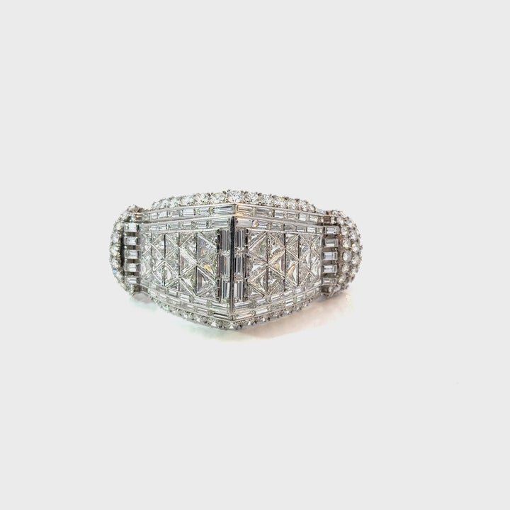 Mid Century French Platinum Bracelet