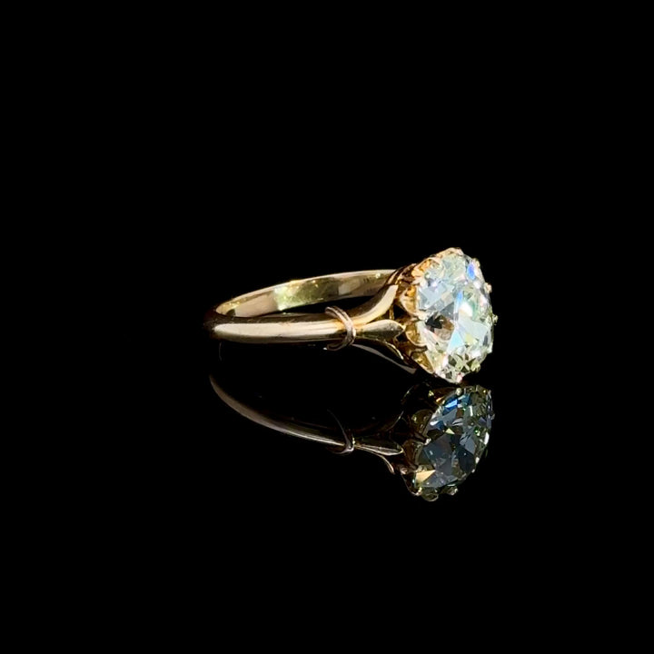 Antique Diamond Cushion Ring