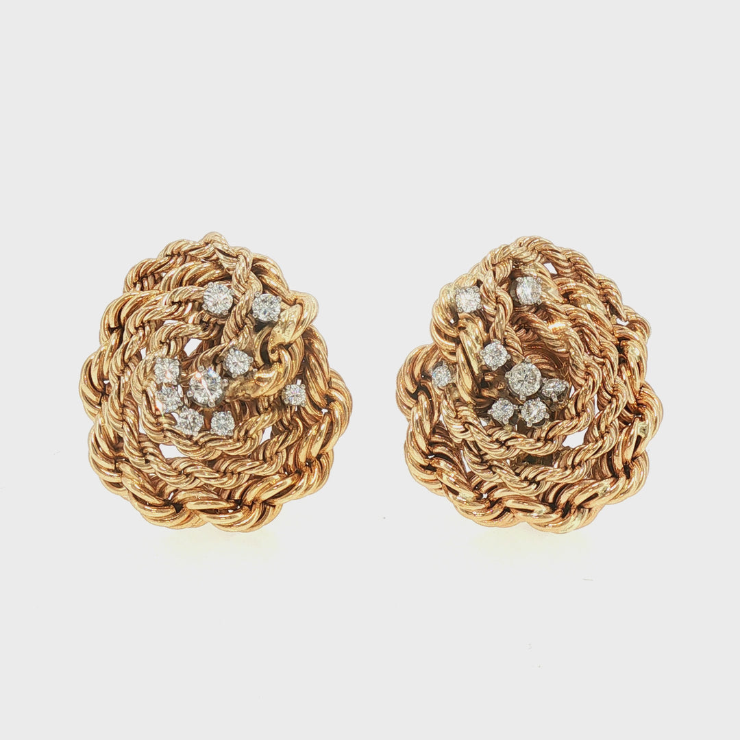 Mid Century Clip Earrings