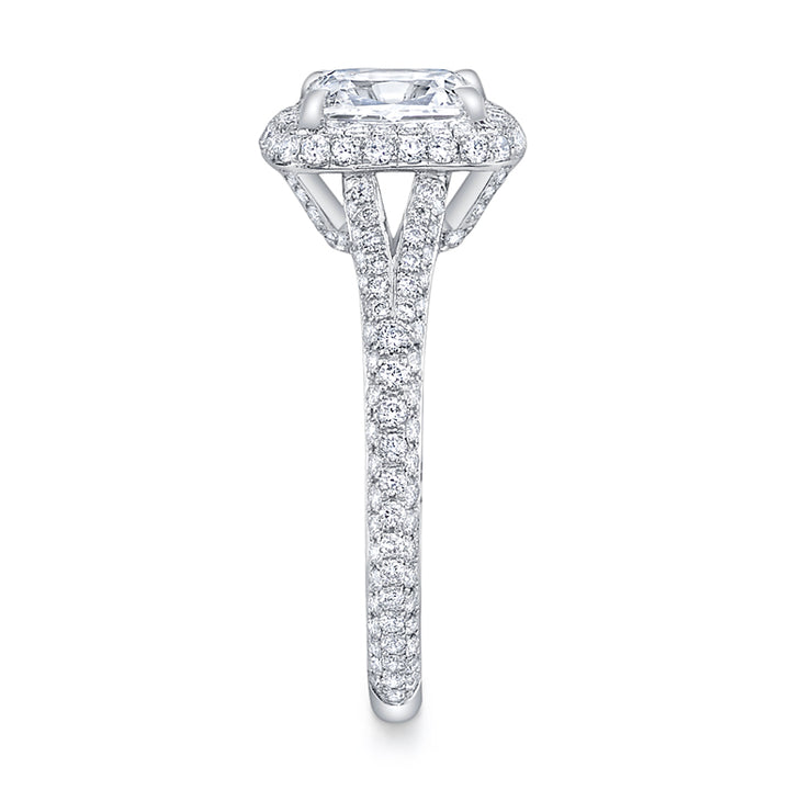 Neil Lane Cushion-Shaped Diamond, Platinum Ring