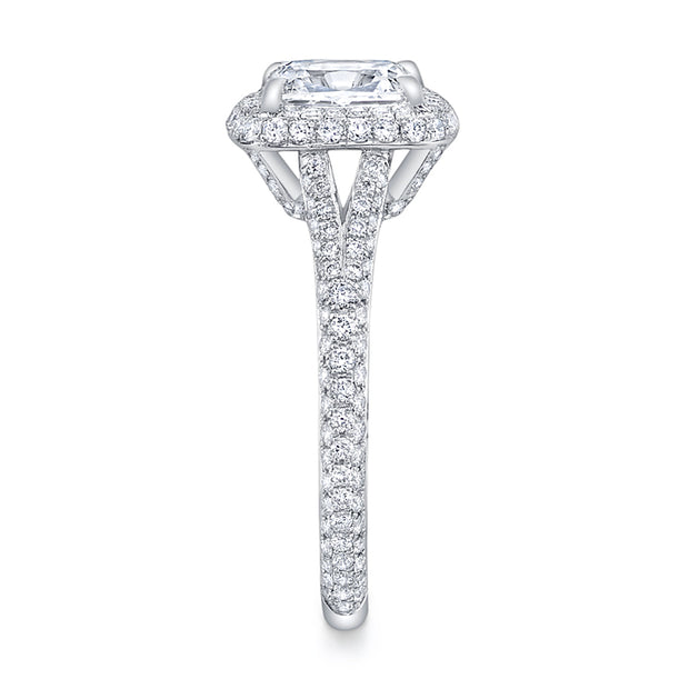 Neil Lane Cushion-Shaped Diamond, Platinum Ring