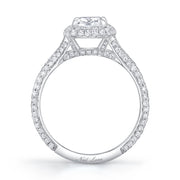 Neil Lane Cushion-Shaped Diamond, Platinum Ring