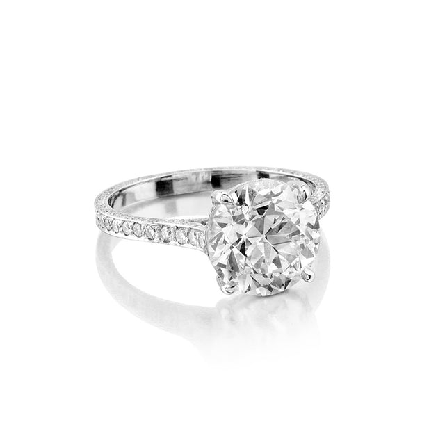 3.20ct Neil Lane Old EuropeanCut Diamond, Platinum Ring Neil Lane