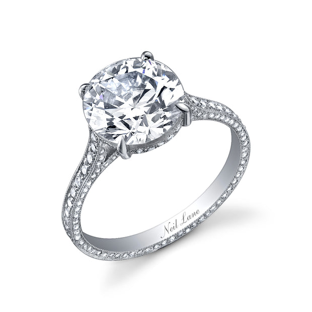 Neil Lane Couture Old European-Cut Diamond, Platinum Ring