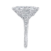 Antique "Modified Marquise Brilliant" Diamond, Platinum Ring