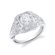 Art Deco Diamond, Platinum Ring