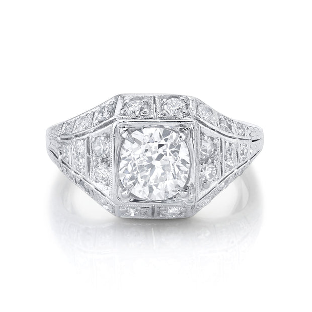 Art Deco Diamond, Platinum Ring