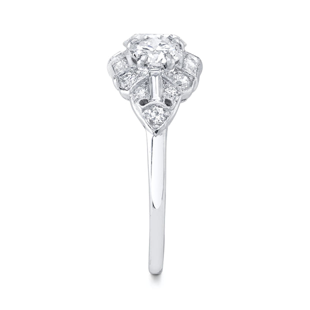 Vintage Old European Diamond, Platinum Ring