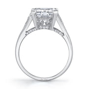Neil Lane Couture Design Emerald-Cut Diamond, Platinum Ring