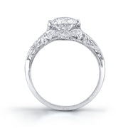 Neil Lane Couture Design "Round Brilliant" Diamond, Platinum Ring