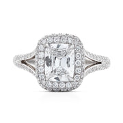 Neil Lane Couture Design Cushion Diamond, Platinum Engagement Ring