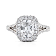 Neil Lane Couture Cushion Diamond, Platinum Engagement Ring