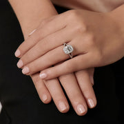 Neil Lane Couture Design Cushion Diamond, Platinum Engagement Ring